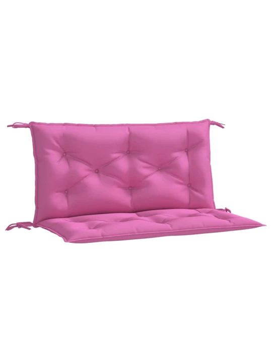 Podušky na zahradní lavici 2 ks růžové 100 x 50 x 7 cm textil