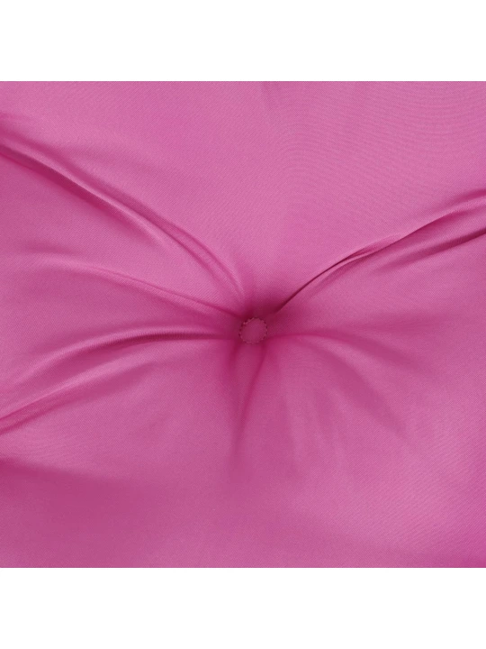 Podušky na zahradní lavici 2 ks růžové 100 x 50 x 7 cm textil