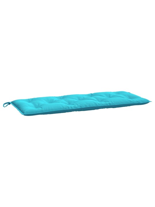 Podušky na zahradní lavici 2 ks tyrkysové 120x50x7 cm textil