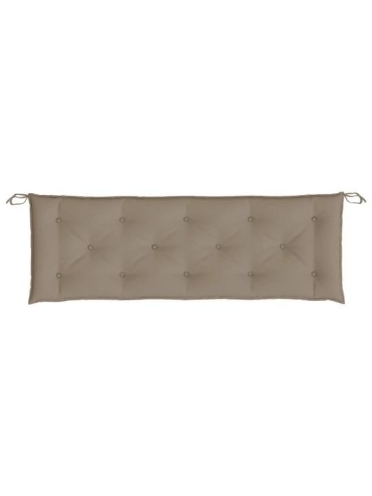 Podušky na zahradní lavici 2ks taupe 150x50x3cm oxfordská látka