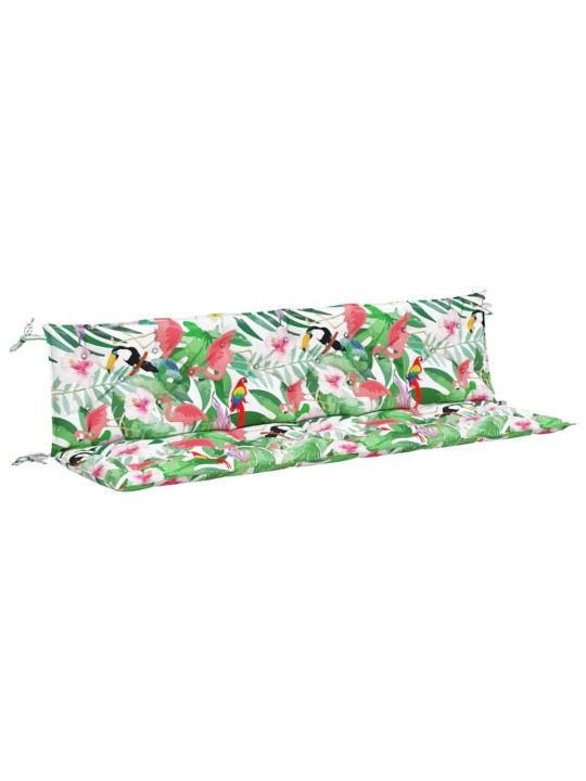 Podušky na zahradní lavici 2 ks vícebarevné 200x50x7 cm textil