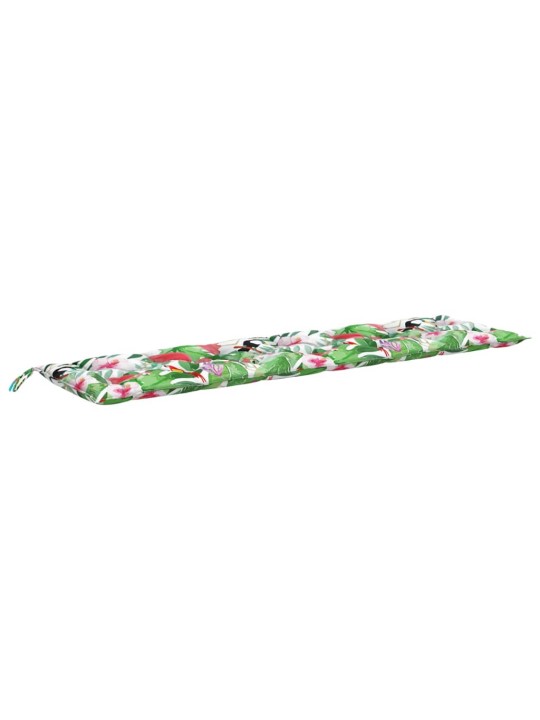 Podušky na zahradní lavici 2 ks vícebarevné 200x50x7 cm textil