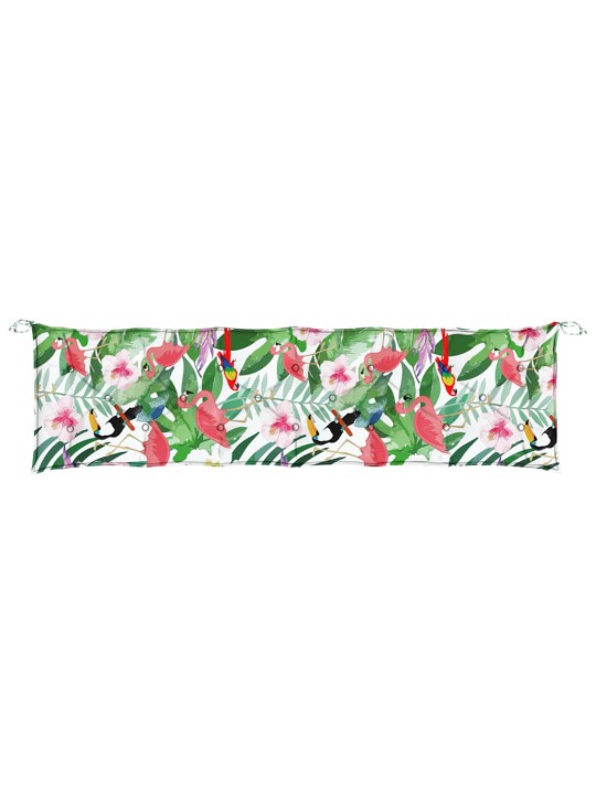 Podušky na zahradní lavici 2 ks vícebarevné 200x50x7 cm textil