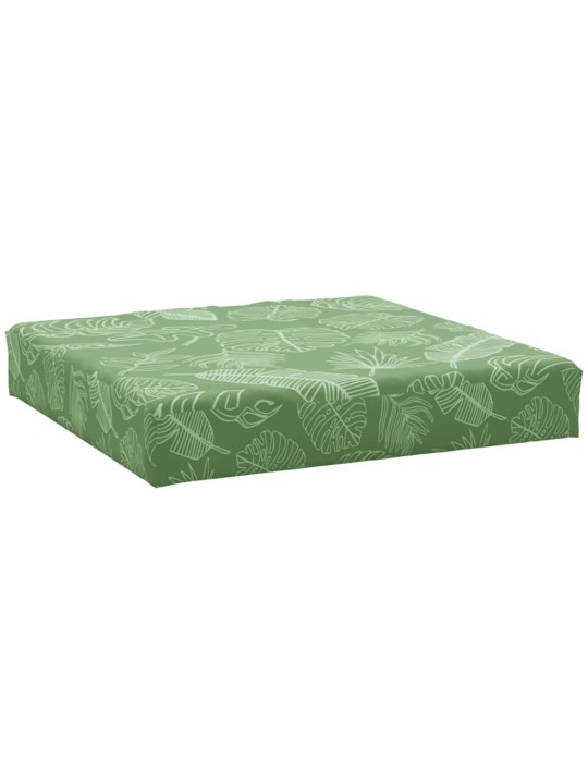 Poduška na palety vzor listů 60 x 60 x 8 cm oxfordská látka
