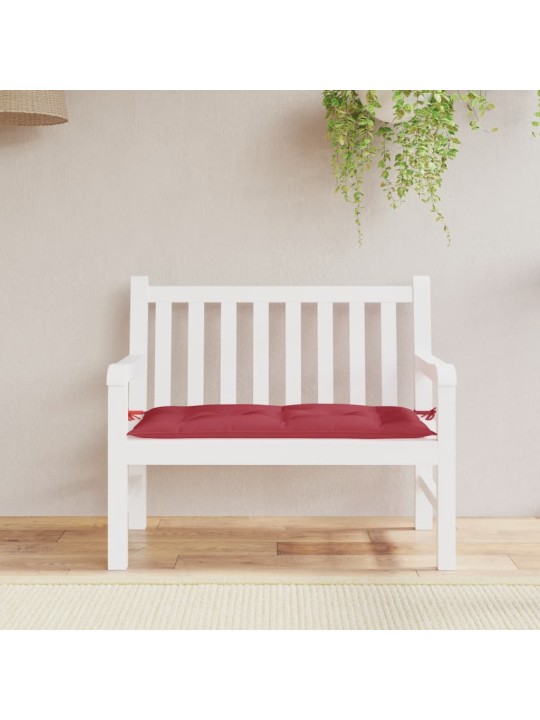 Poduška na zahradní lavici vínová 110x50x7 cm oxfordská látka