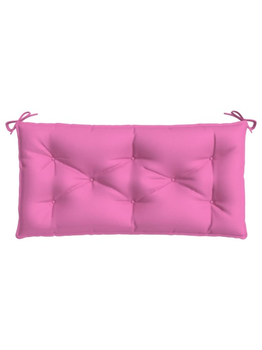 Poduška na zahradní lavici růžová 110 x 50 x 7 cm textil