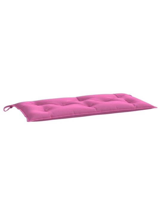 Poduška na zahradní lavici růžová 110 x 50 x 7 cm textil