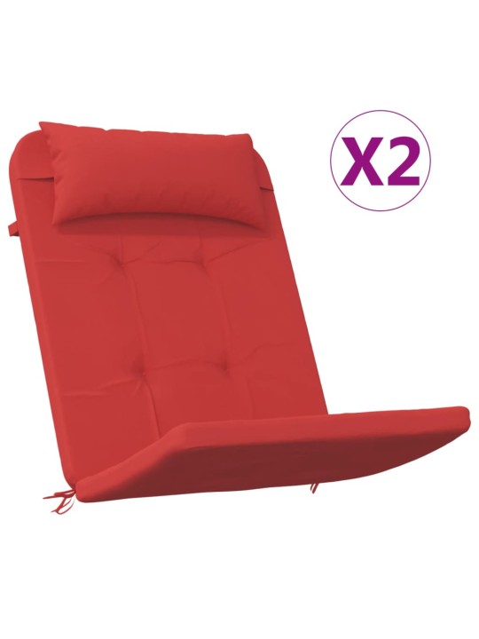 Podušky na židli adirondack 2 ks červené oxfordská látka