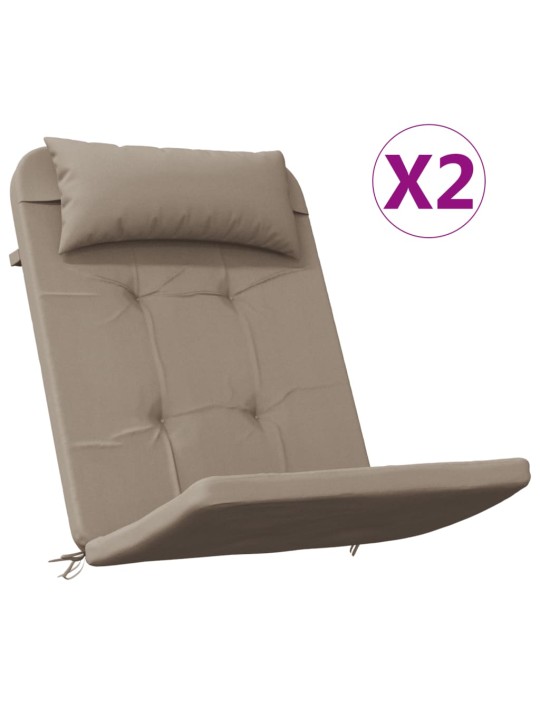 Podušky na židli Adirondack 2 ks taupe oxfordská látka