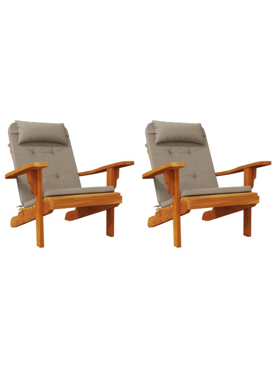 Podušky na židli Adirondack 2 ks taupe oxfordská látka