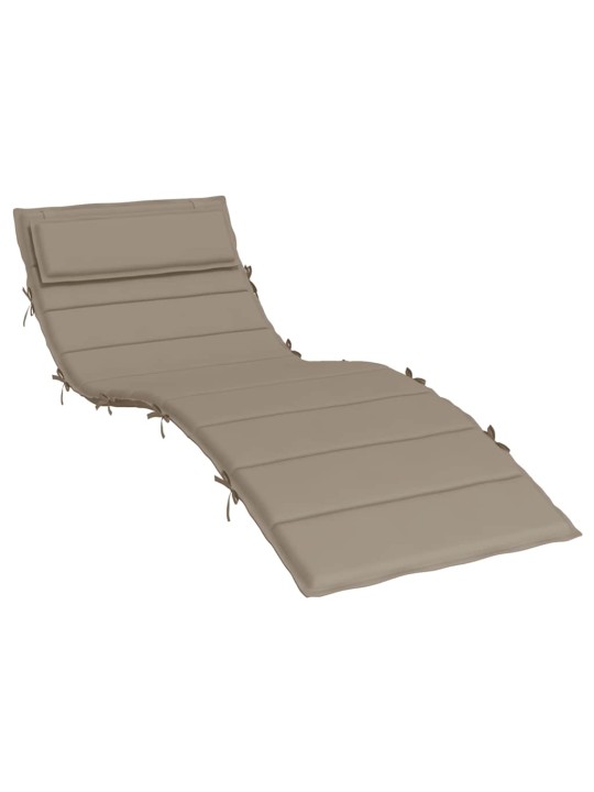 Poduška na lehátko taupe 180x60x4 cm oxfordská látka