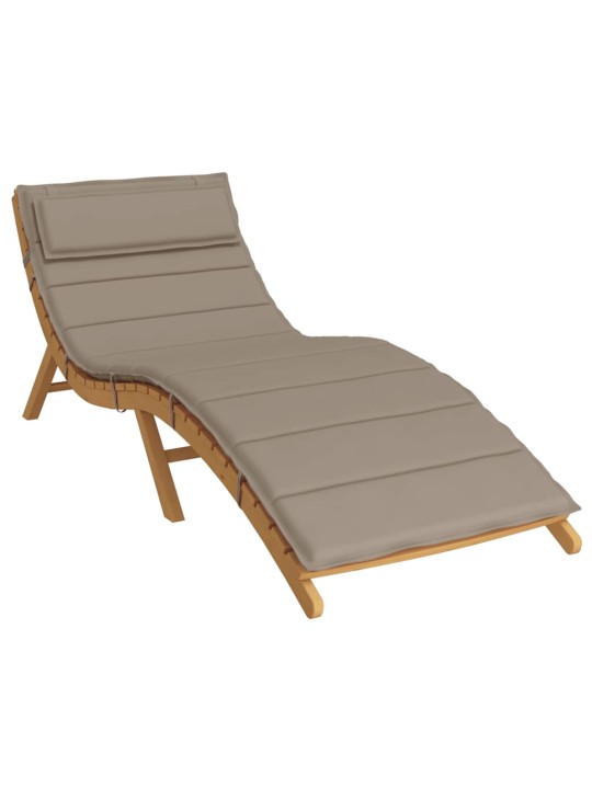 Poduška na lehátko taupe 180x60x4 cm oxfordská látka