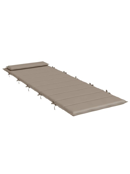Poduška na lehátko taupe 180x60x4 cm oxfordská látka