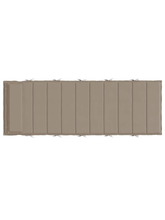 Poduška na lehátko taupe 180x60x4 cm oxfordská látka