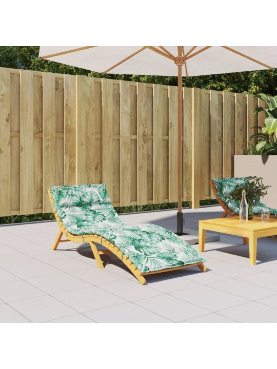 Poduška na lehátko vzor listů 180x60x4 cm oxfordská látka