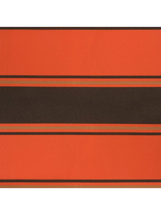 Zatahovací markýza oranžová a hnědá 3 x 2,5 m textil a hliník
