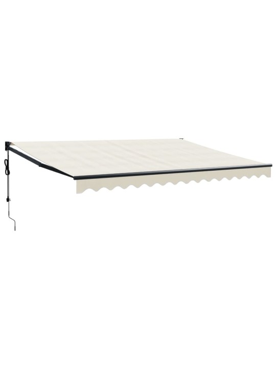 Automatická zatahovací markýza krémová 4,5 x 3 m