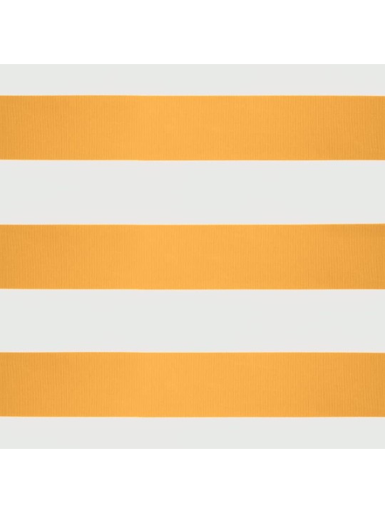 Zatahovací markýza žlutá a bílá 3 x 2,5 m textil a hliník