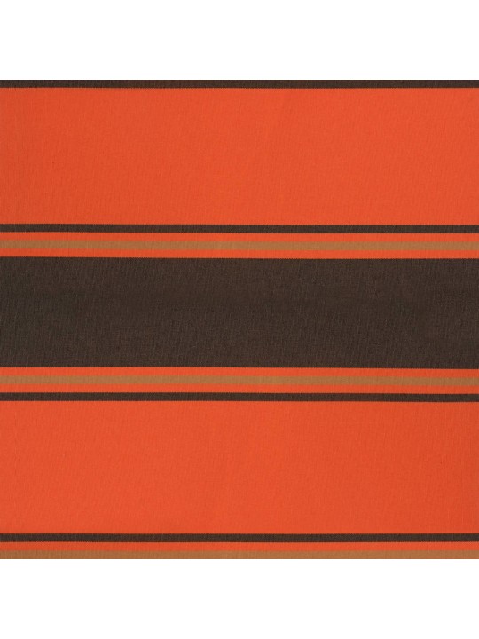 Zatahovací markýza oranžová a hnědá 3 x 2,5 m textil a hliník