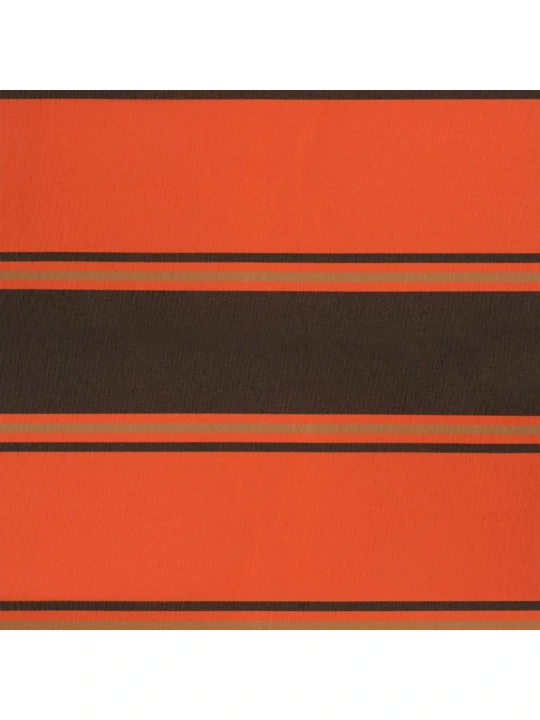 Zatahovací markýza oranžová a hnědá 4,5 x 3 m textil a hliník