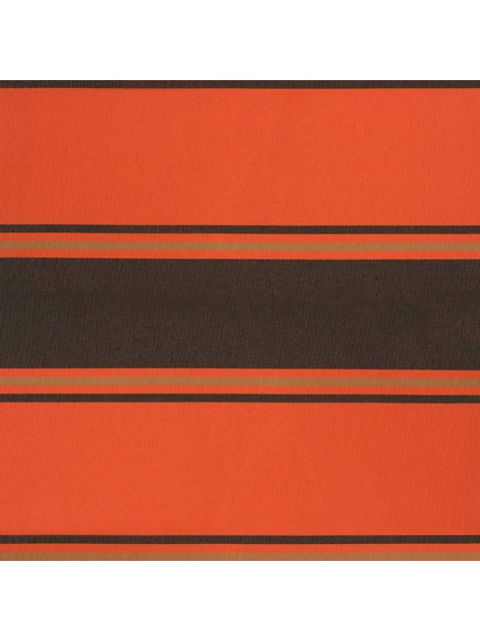 Zatahovací markýza oranžová a hnědá 3 x 2,5 m textil a hliník