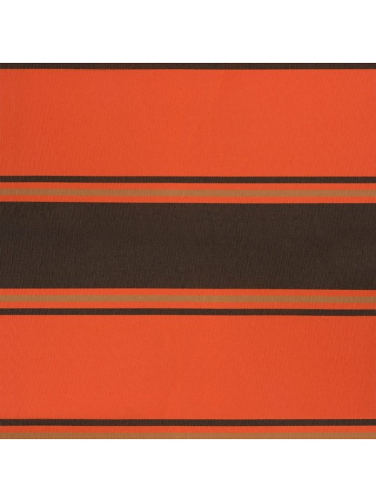 Zatahovací markýza oranžová a hnědá 4,5 x 3 m textil a hliník
