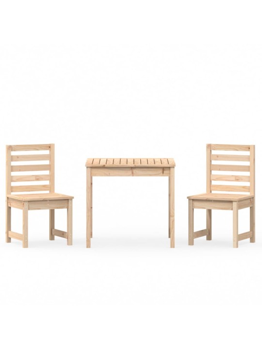 3dílný zahradní bistro set masivní borové dřevo