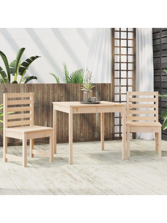 3dílný zahradní bistro set masivní borové dřevo