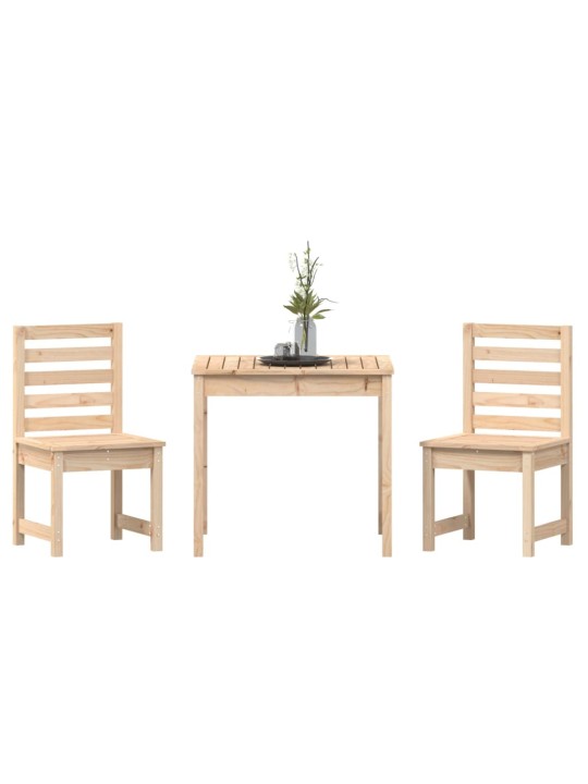 3dílný zahradní bistro set masivní borové dřevo