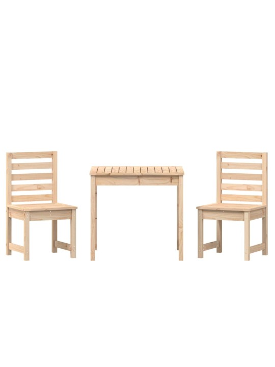 3dílný zahradní bistro set masivní borové dřevo