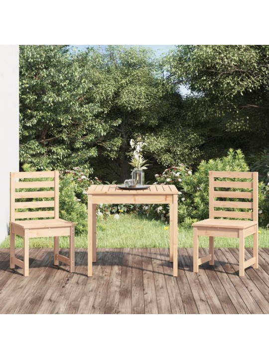 3dílný zahradní bistro set masivní borové dřevo