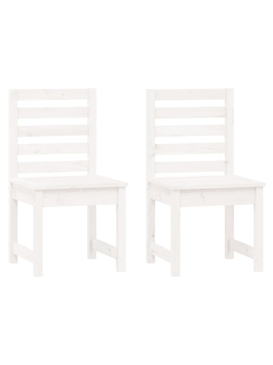 3dílný zahradní bistro set bílý masivní borové dřevo