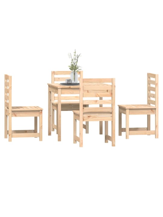 5dílný zahradní jídelní set masivní borové dřevo