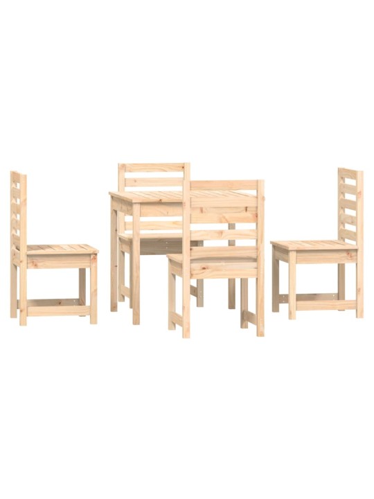 5dílný zahradní jídelní set masivní borové dřevo