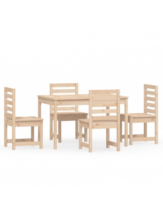 5dílný zahradní jídelní set masivní borové dřevo
