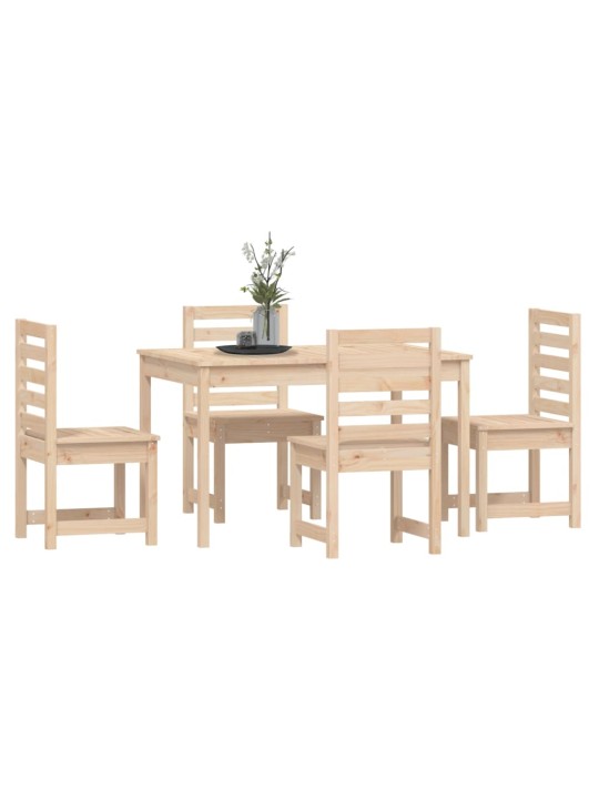 5dílný zahradní jídelní set masivní borové dřevo