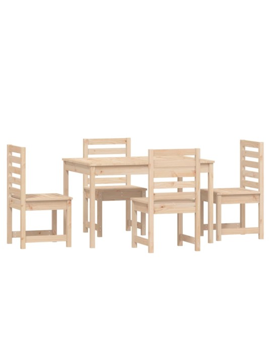 5dílný zahradní jídelní set masivní borové dřevo