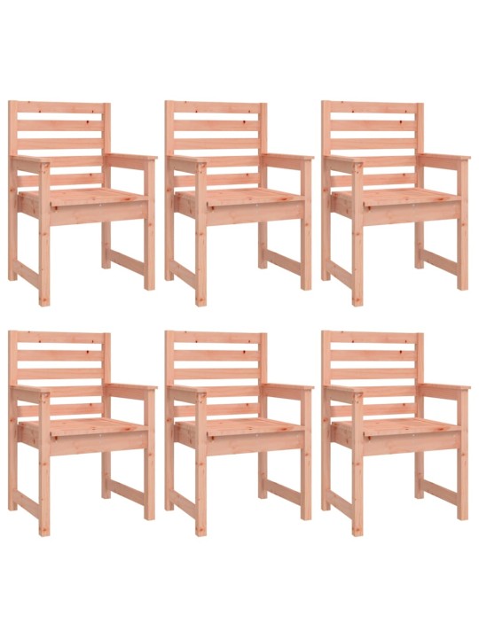 7dílný zahradní jídelní set masivní dřevo douglasky