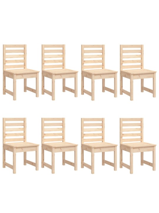 11dílný zahradní jídelní set masivní borové dřevo