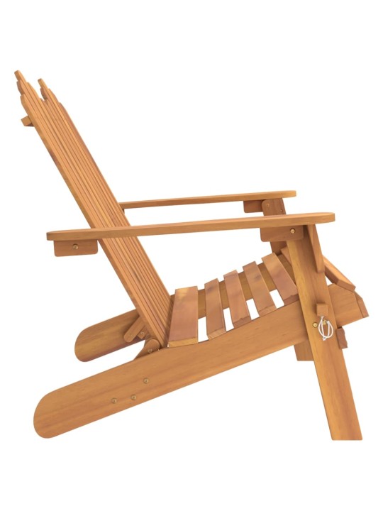 Zahradní lavice Adirondack 126 cm masivní akáciové dřevo