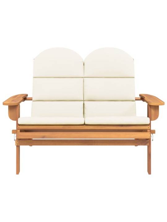 Zahradní lavice Adirondack s poduškami 126 cm masivní akácie