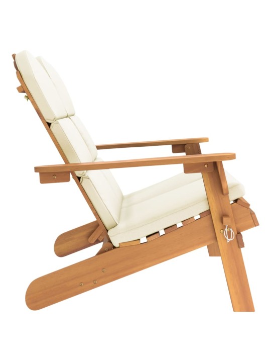 Zahradní lavice Adirondack s poduškami 126 cm masivní akácie