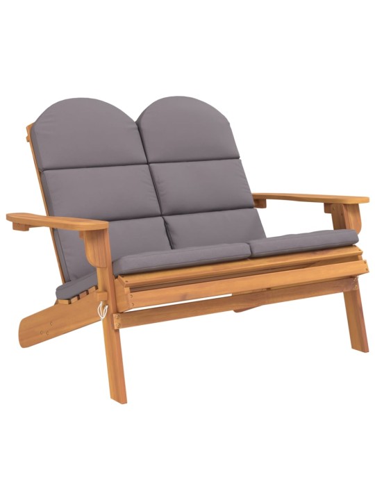 Zahradní lavice Adirondack s poduškami 126 cm masivní akácie