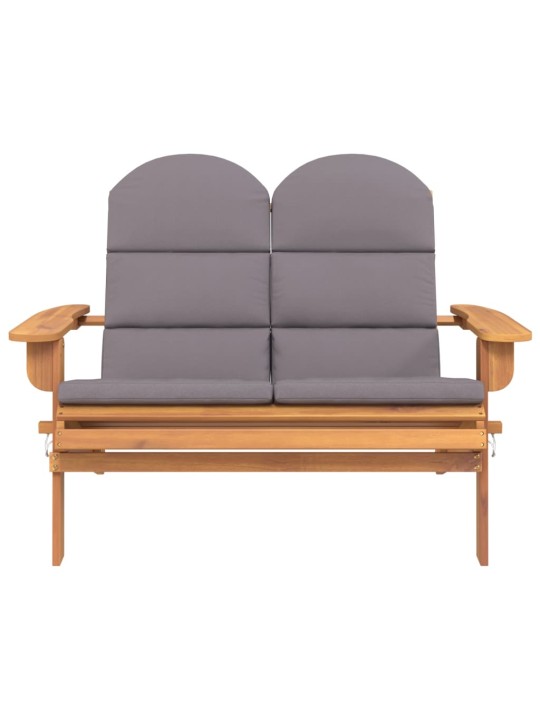 Zahradní lavice Adirondack s poduškami 126 cm masivní akácie