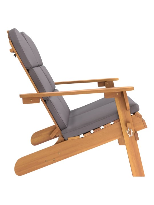 Zahradní lavice Adirondack s poduškami 126 cm masivní akácie