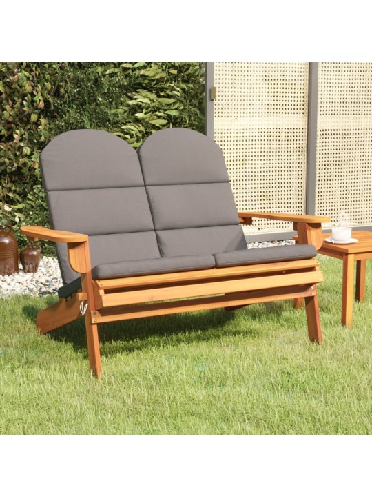 Zahradní lavice Adirondack s poduškami 126 cm masivní akácie
