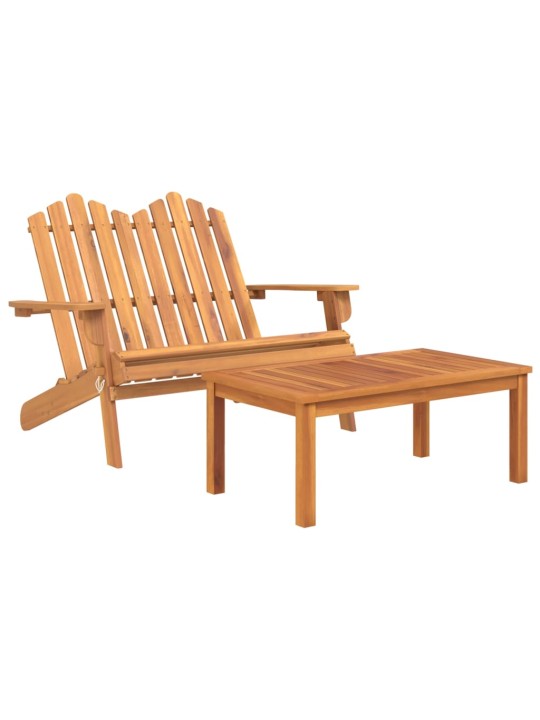 2dílná sada zahradního nábytku Adirondack masivní akácie