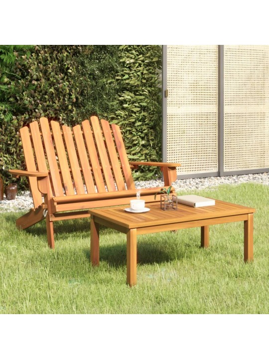 2dílná sada zahradního nábytku Adirondack masivní akácie