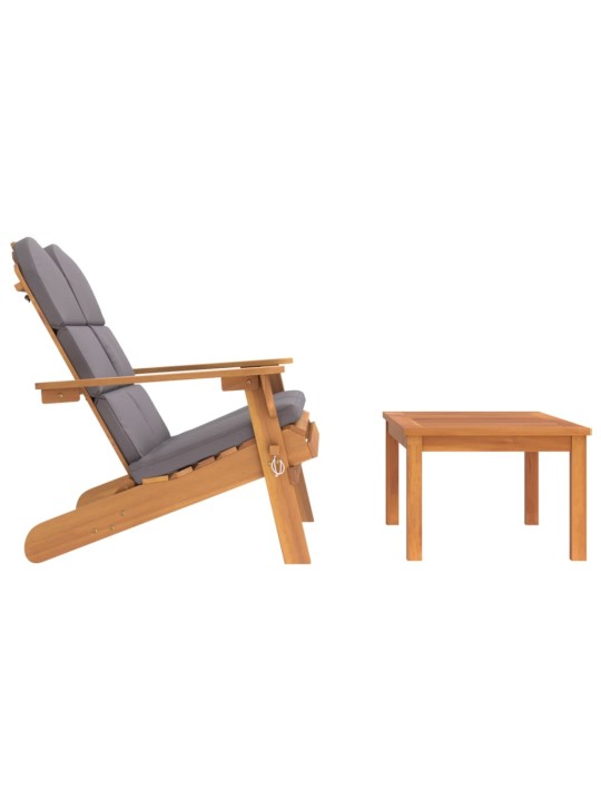 2dílná sada zahradního nábytku Adirondack masivní akácie