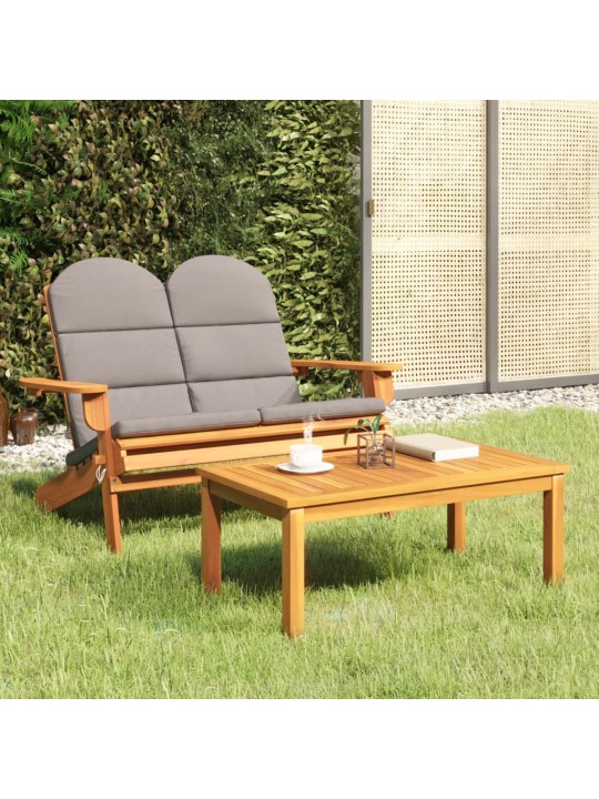 2dílná sada zahradního nábytku Adirondack masivní akácie